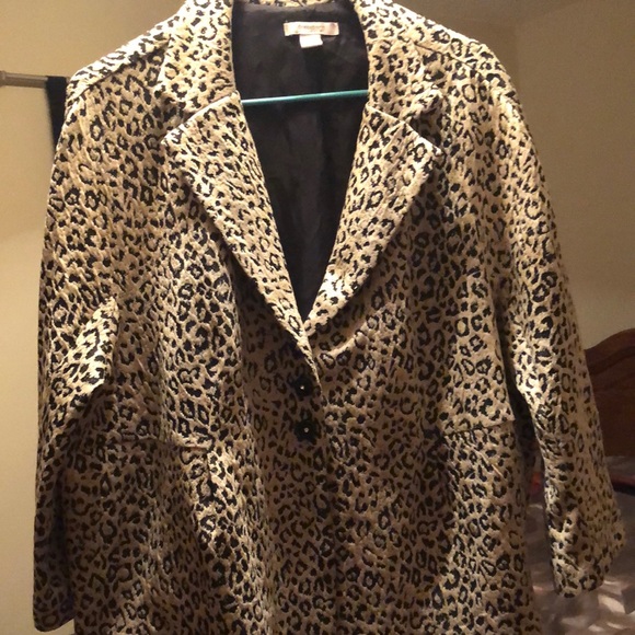 dressbarn Jackets & Blazers - Dressbarn leopard jacket
